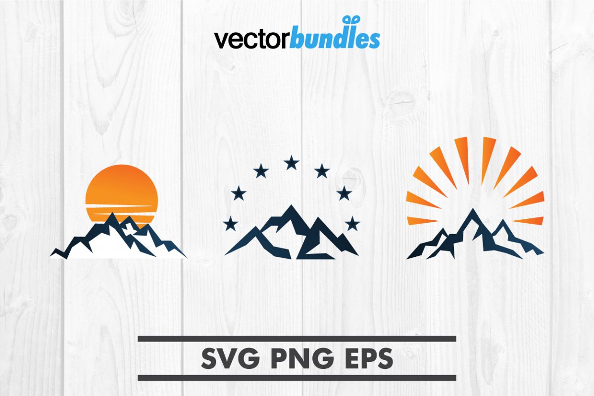 Mountain clip art svg example image 1