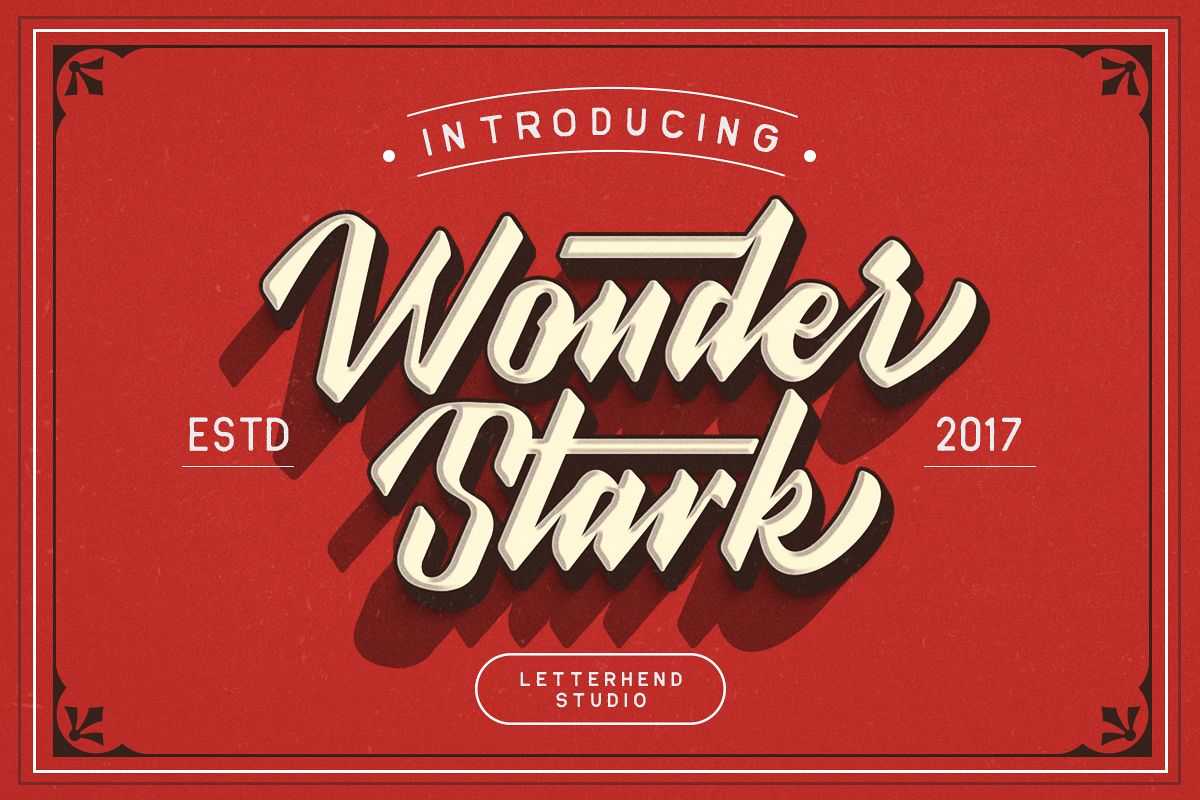 Wonder Stark Font example image 1