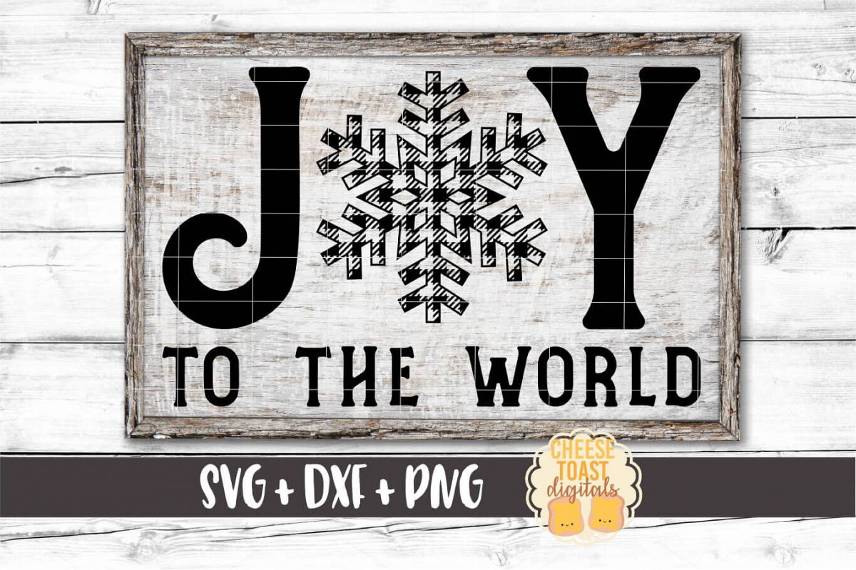 Download Joy To The World - Buffalo Plaid Christmas Sign SVG PNG ...