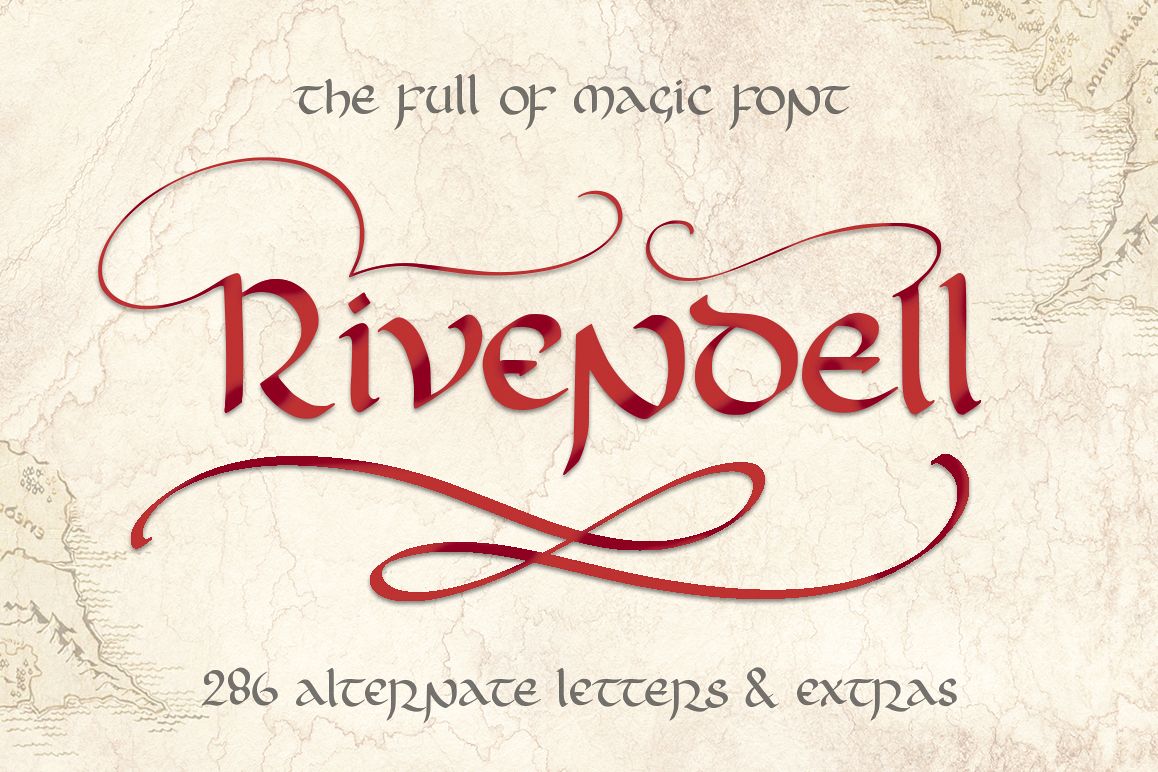 Rivendell. The full of magic font. example image 1