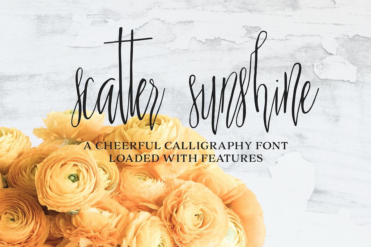 Scatter Sunshine Typeface example image 1