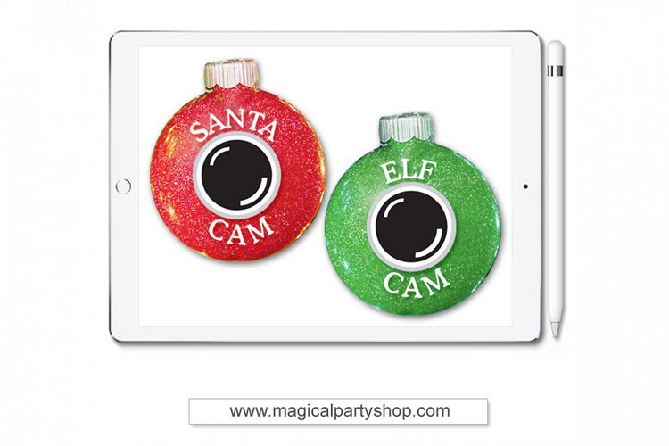 Santa and Elf Cam Christmas Svg Cut File example image 1