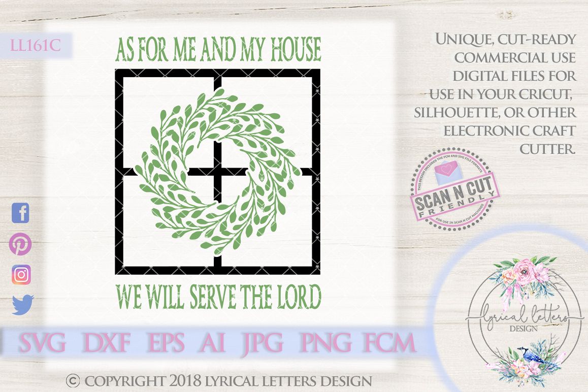 As For Me and My House SVG Cut File LL161C example image 1