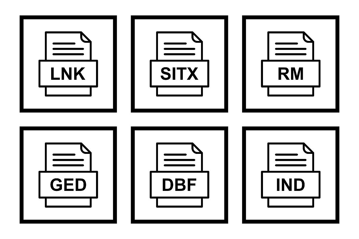 Set Of File Formats Icons example image 1