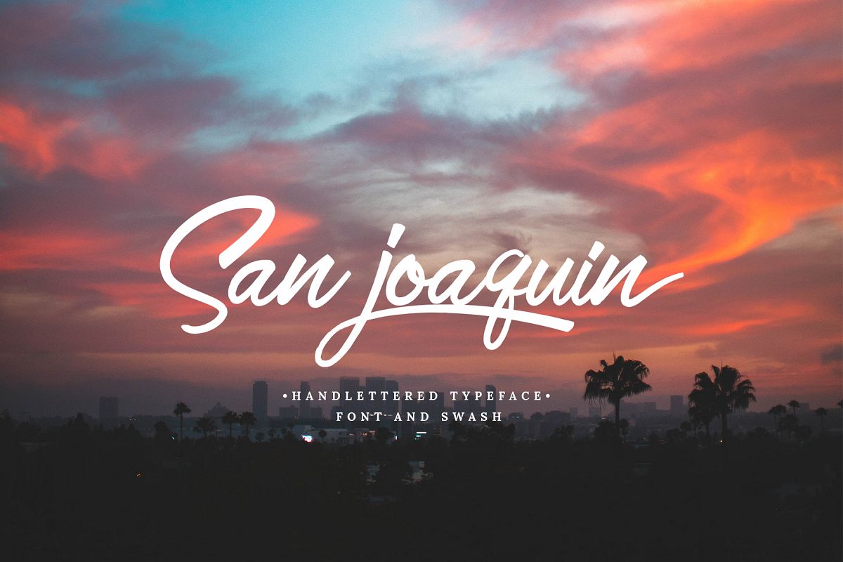 San Joaquin font example image 1