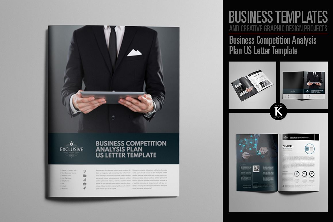 Business Competition Analysis Plan US Letter Template example image 1