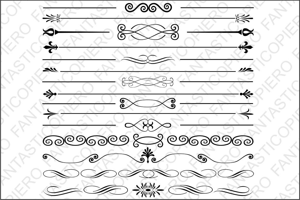 Text Dividers Set 1 Svg Files For Silhouette And Cricut