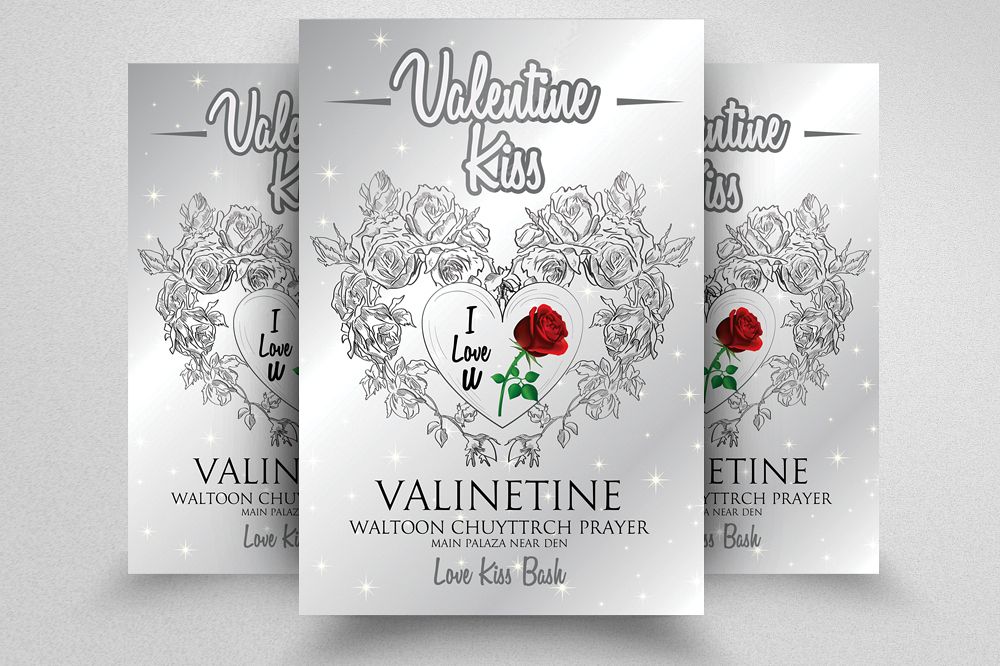 Valentine Day Flyer Template example image 1