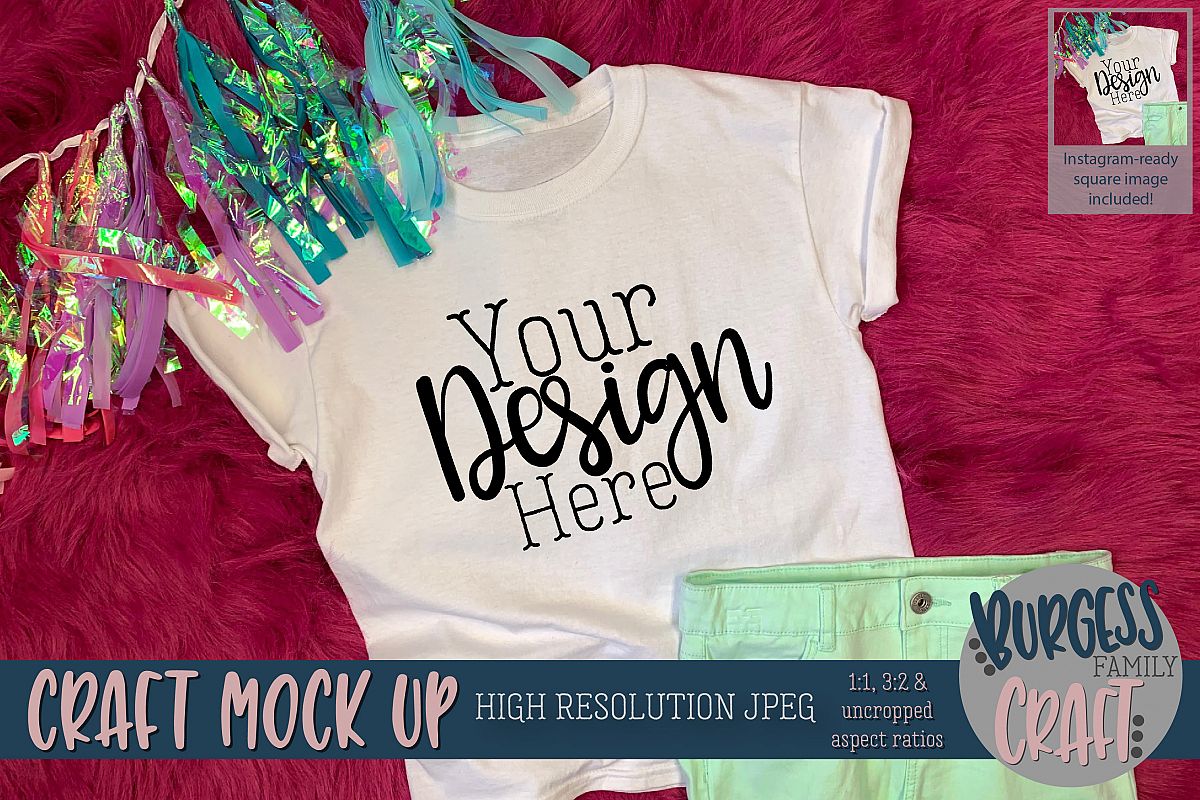 Birthday shirt Craft mock up | High Resolution JPEG example image 1