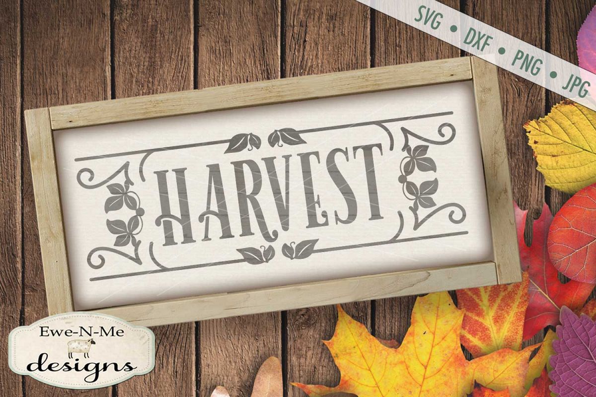 Harvest Fall Autumn SVG DXF Files example image 1