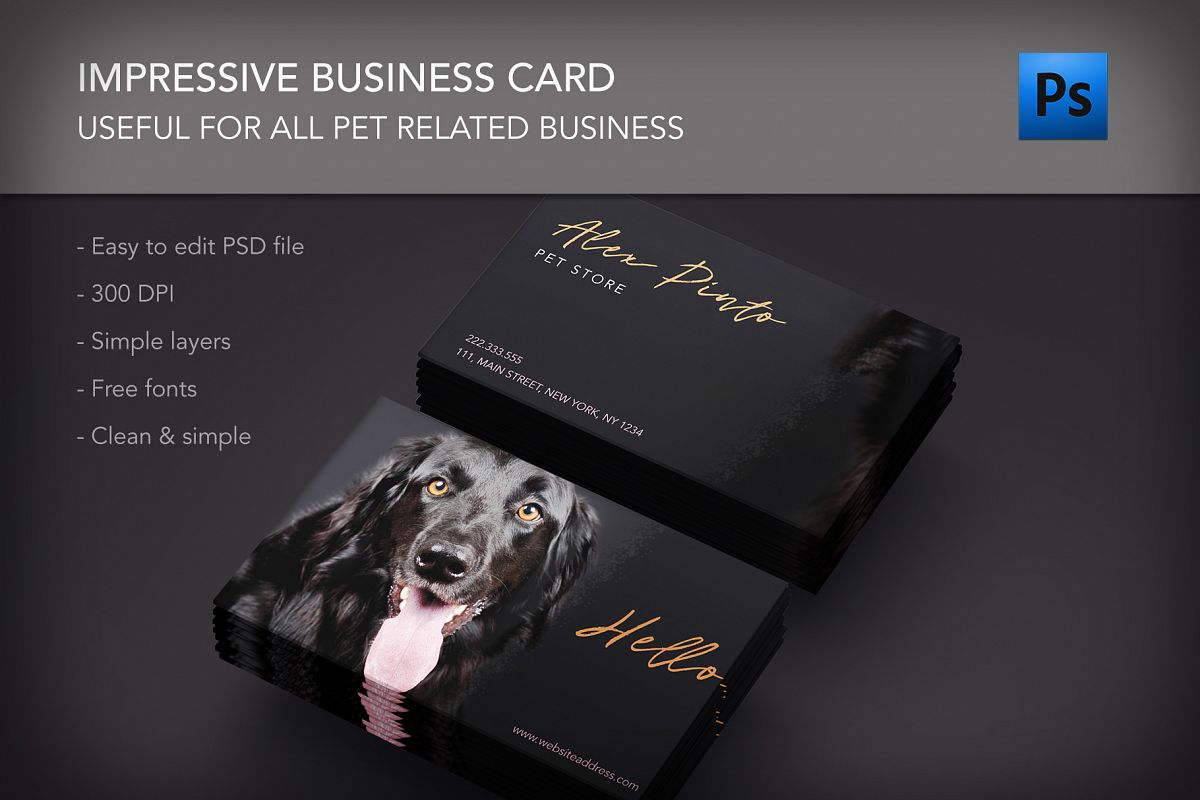 Dog Animal Lovers Care Business Card