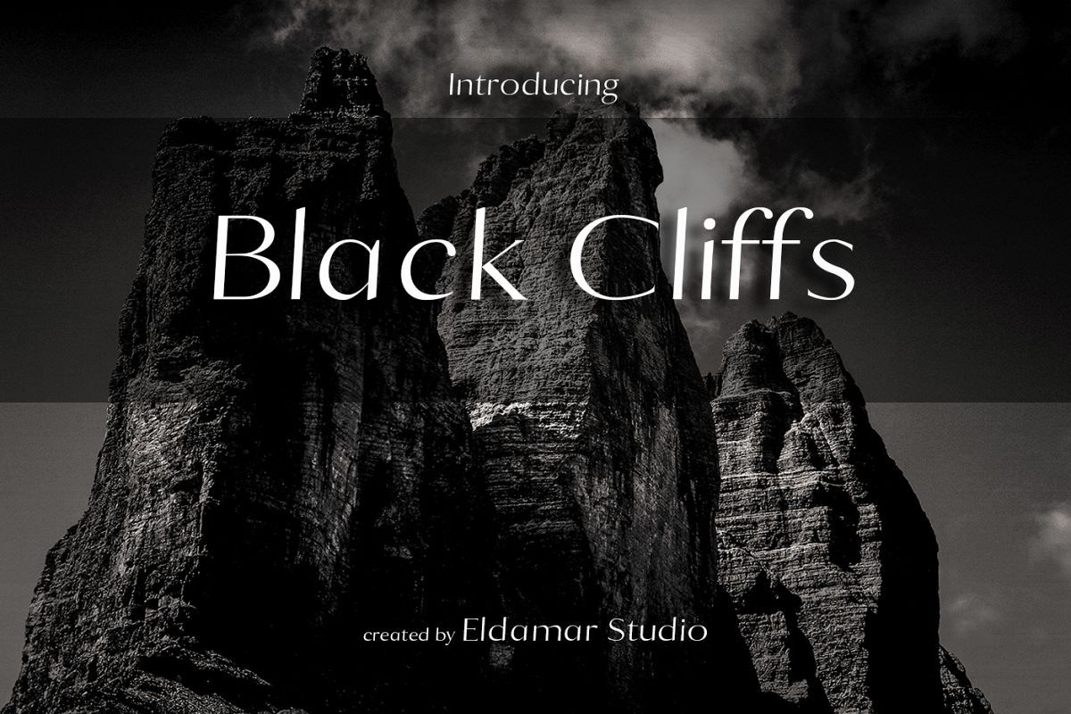 Black Cliffs Font example image 1