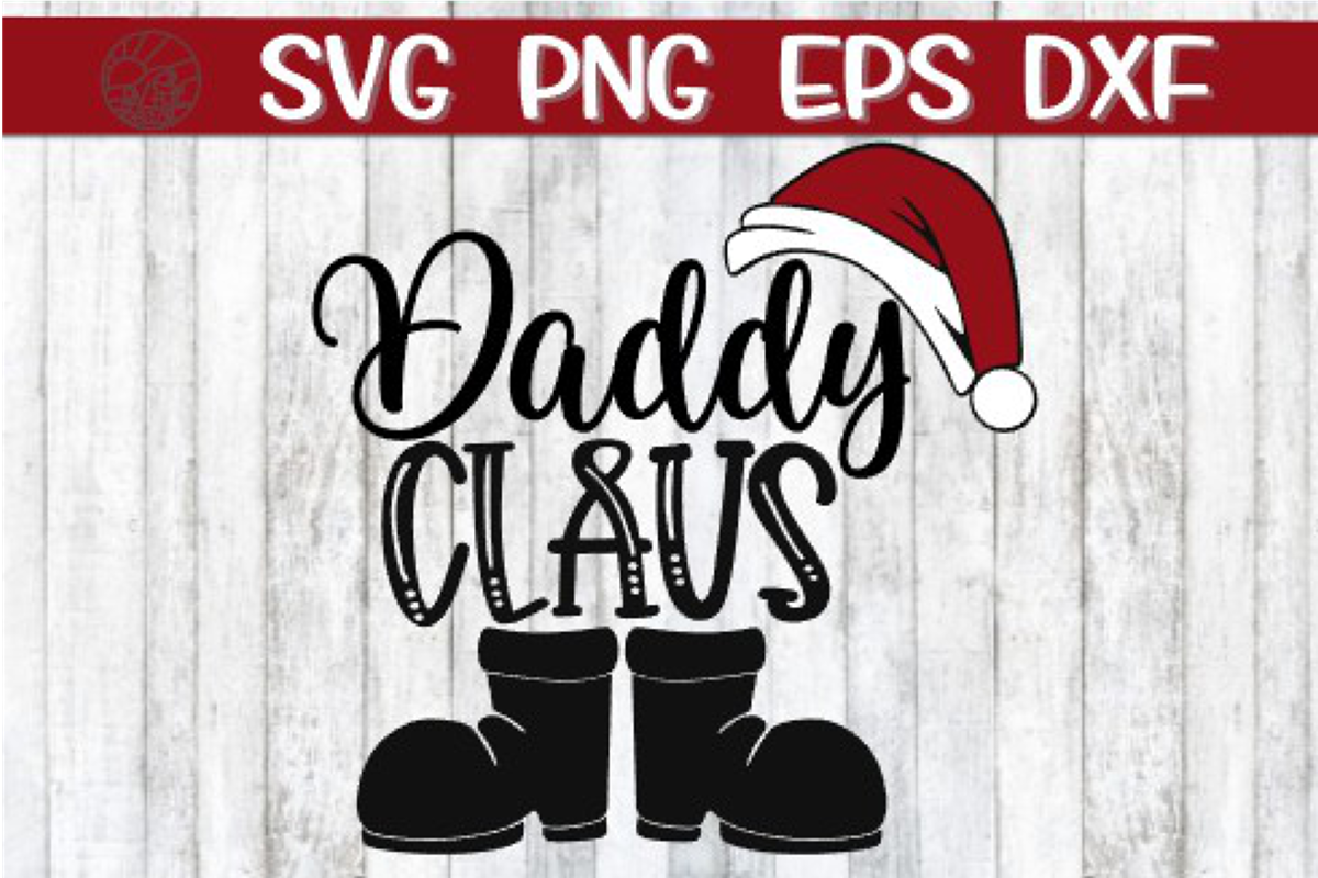 Daddy Claus - SVG PNG EPS DXF example image 1
