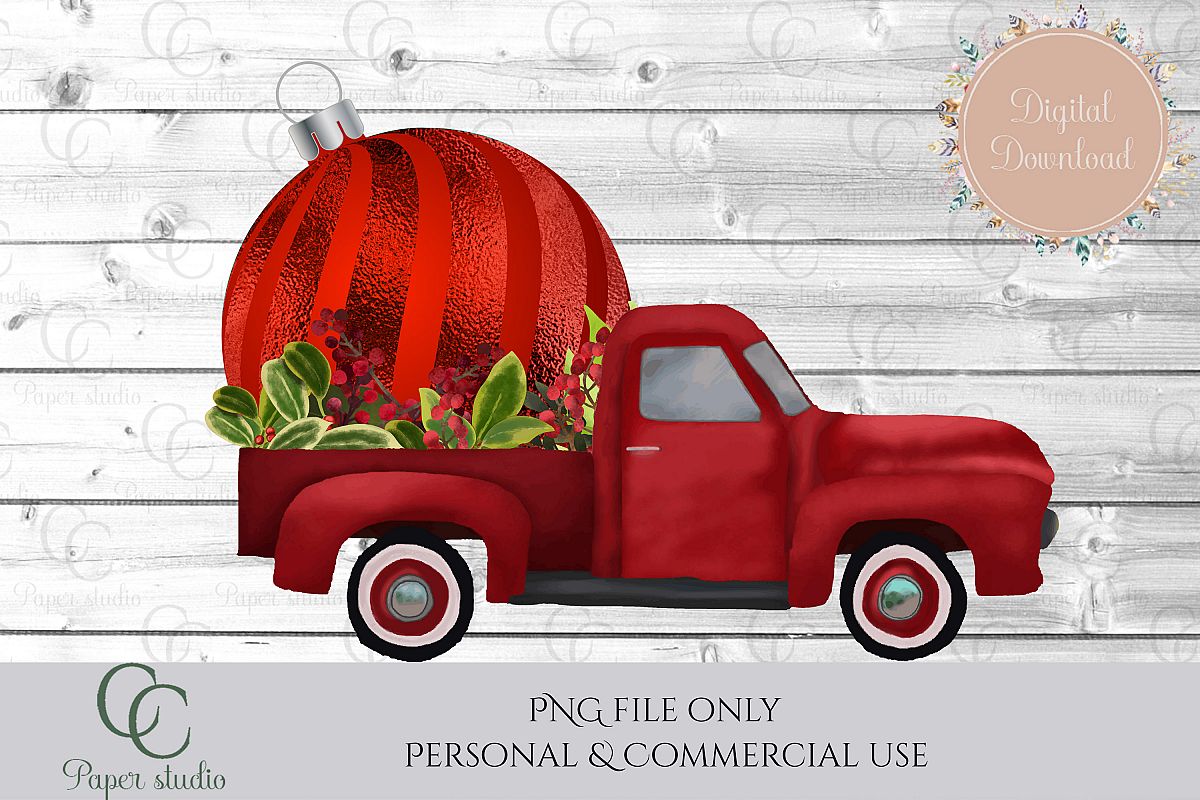 Bauble Truck - christmas example image 1
