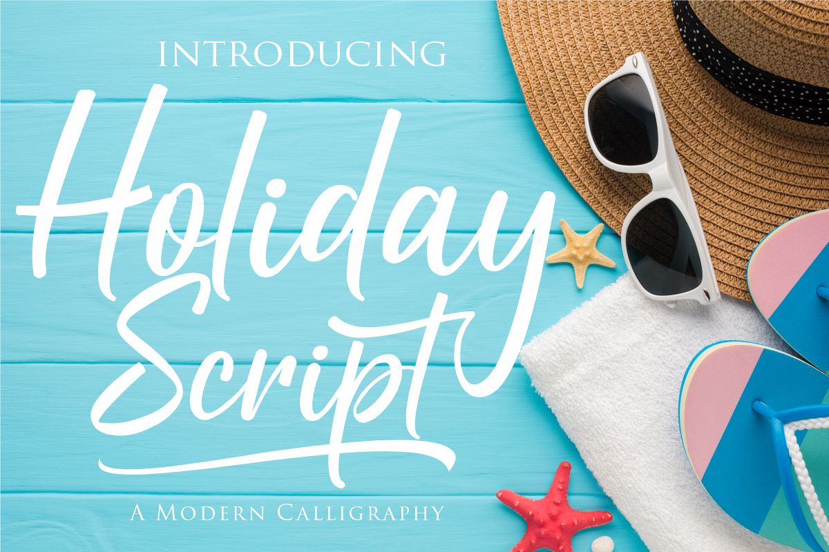 Holiday Script | A Modern Calligraphy example image 1