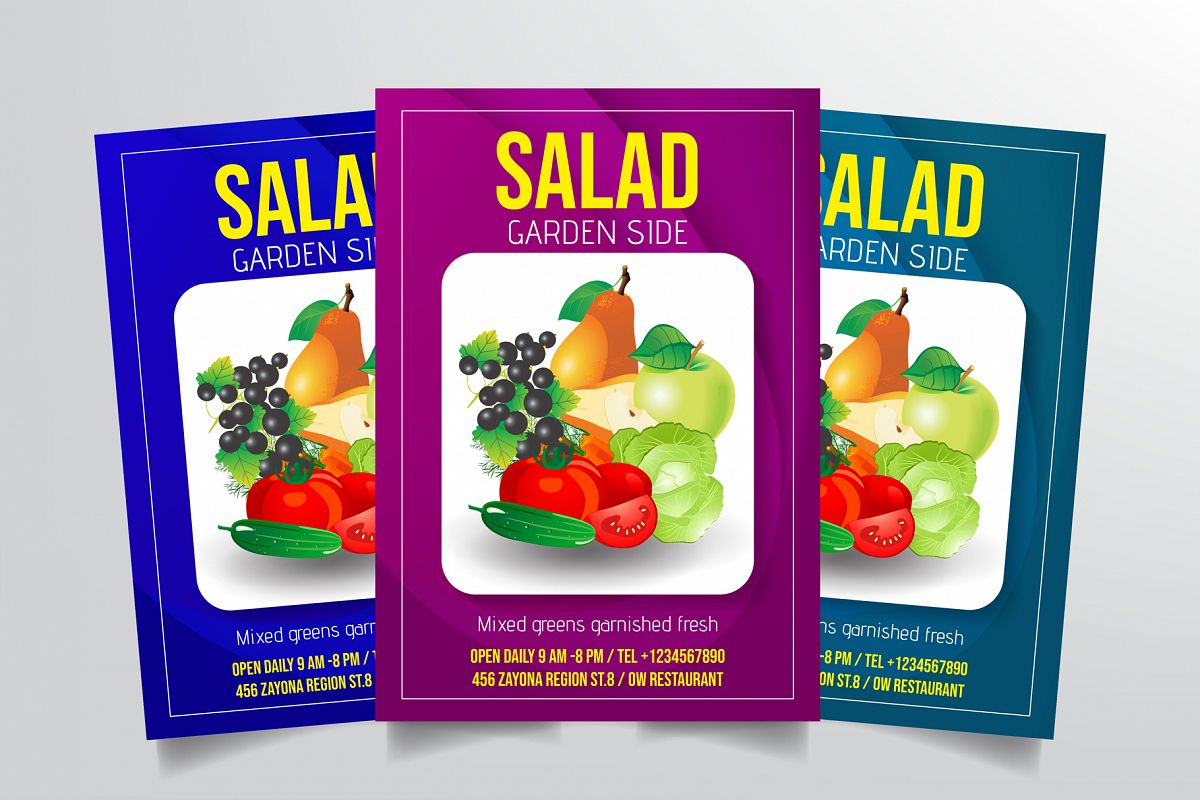 Salad Flyer Template example image 1