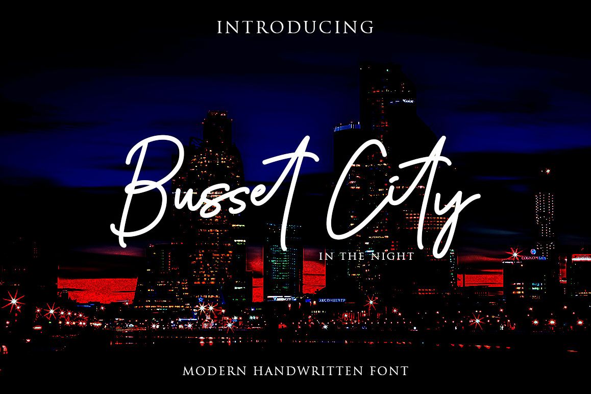 Busset City Excellent Handwritten example image 1