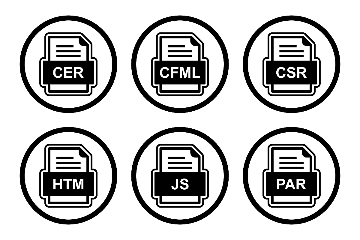 Set Of File Formats Icons example image 1