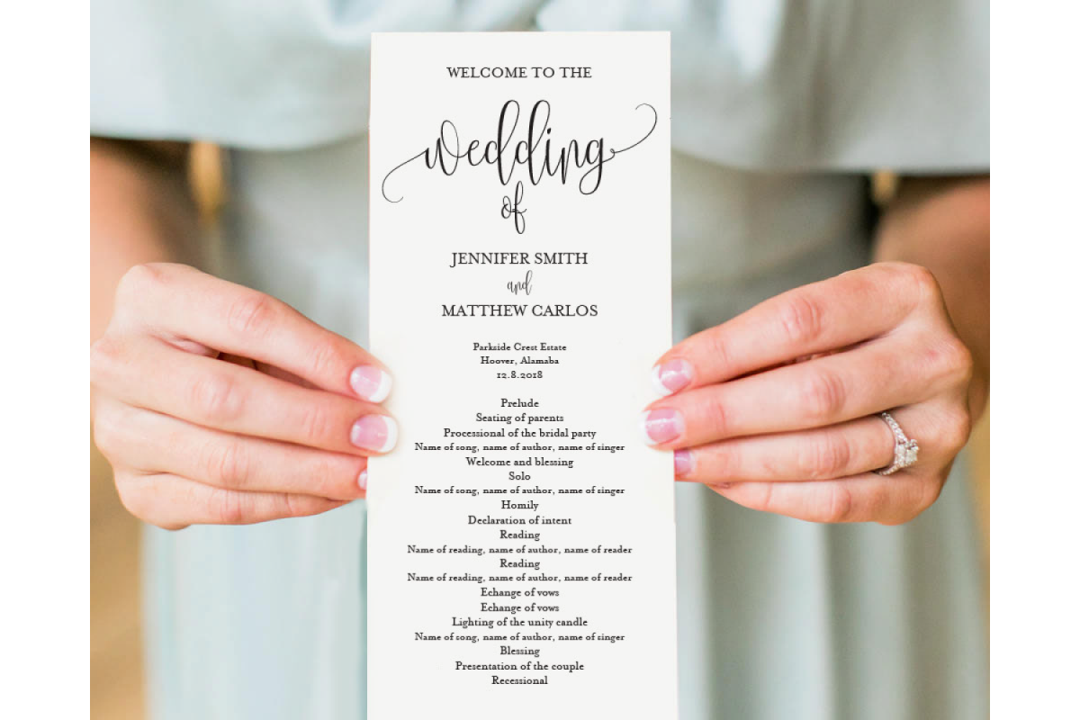 Wedding Program Template Google Docs