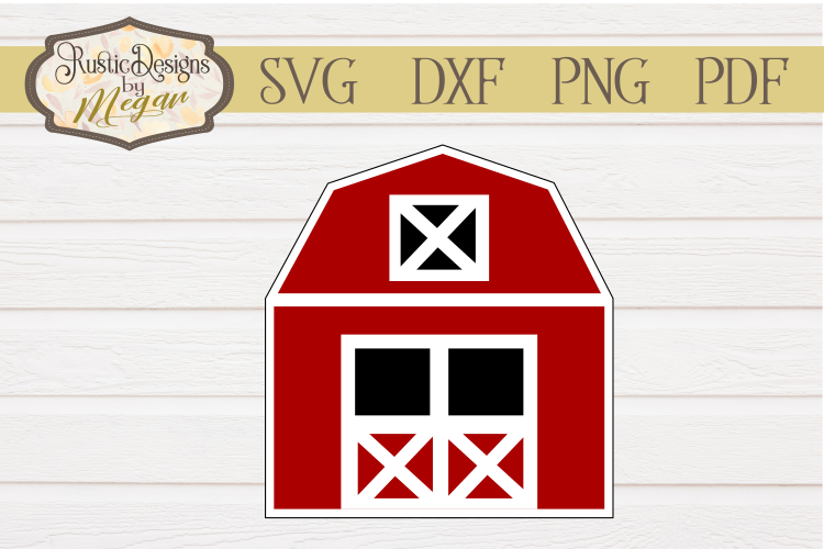 Red Barn SVG Clipart cut file