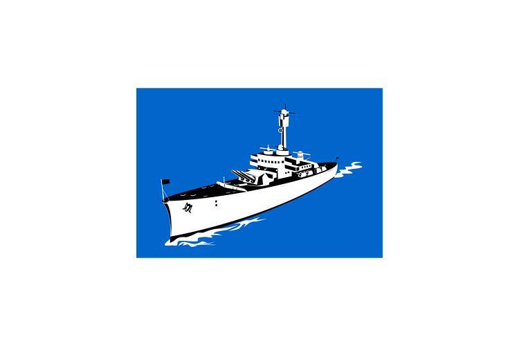 World War Two Battleship Retro example image 1