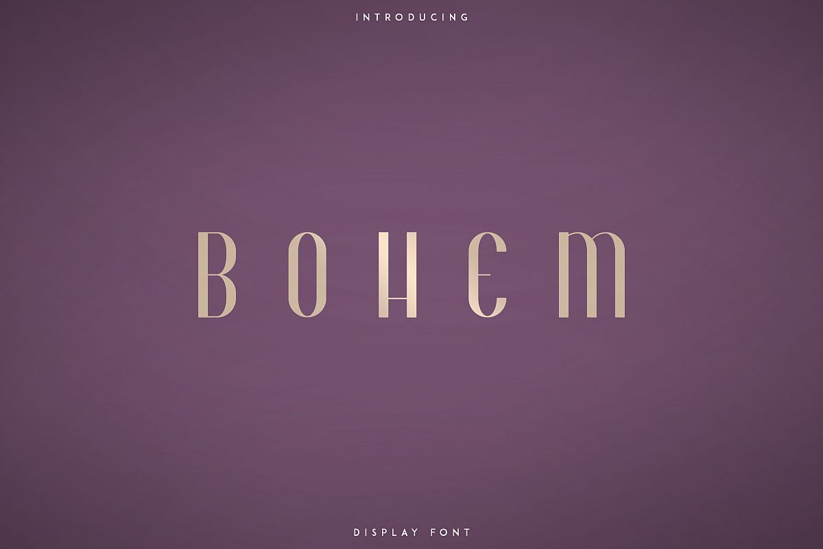 Bohem - Display font | 2 styles example image 1