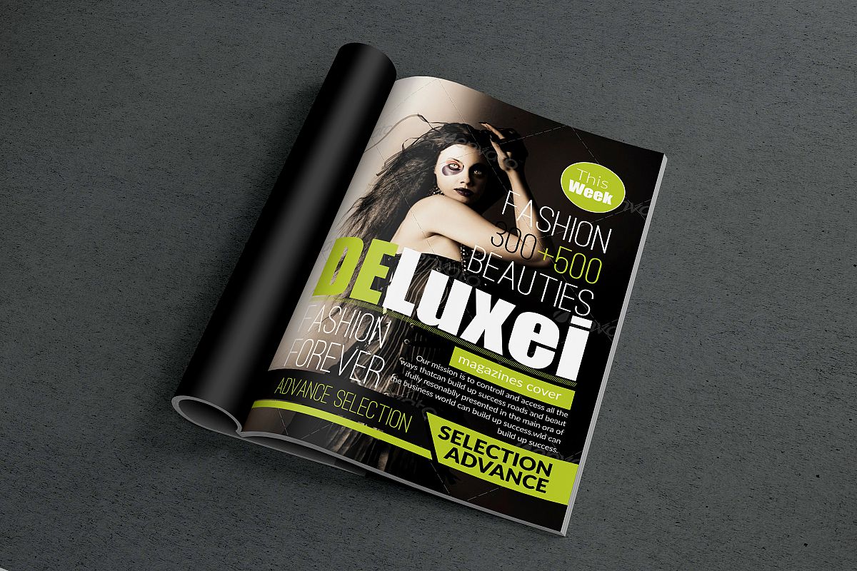 Fashion Magazine Cover Templates example image 1