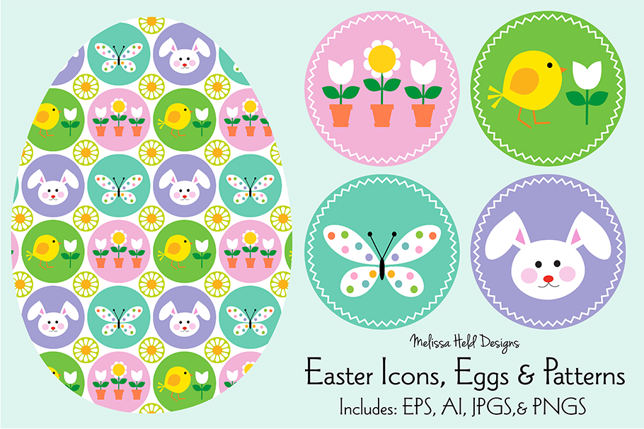 Easter Icons, Eggs & Patterns example image 1