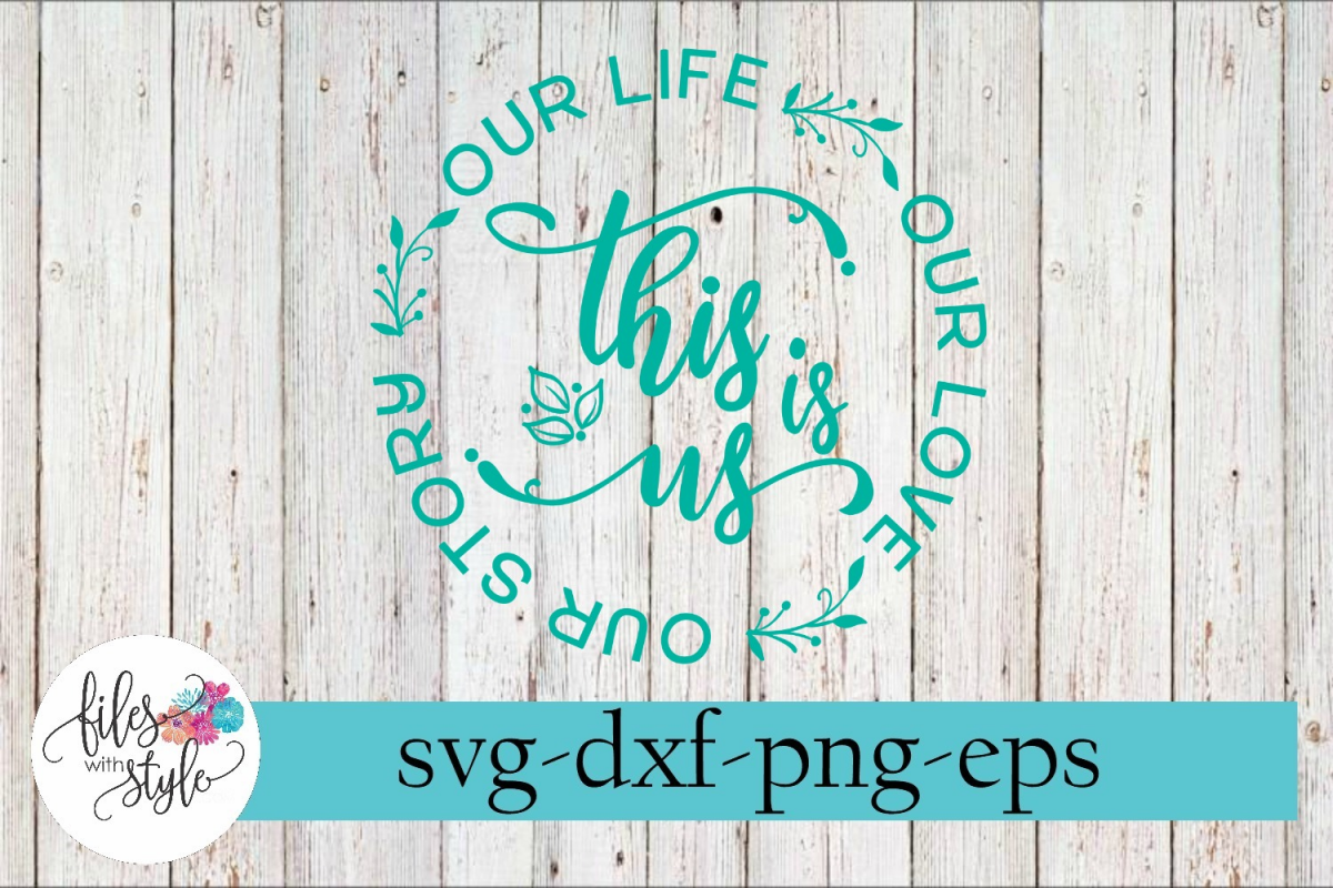 This is Us Family Wood Sign Making SVG Cutting File example image 1
