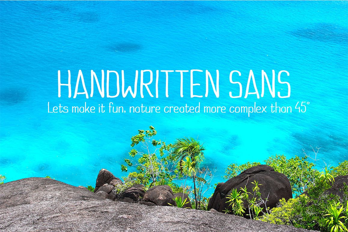 Handwritten Sans example image 1