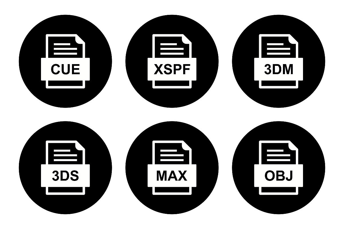 Set Of File Formats Icons example image 1