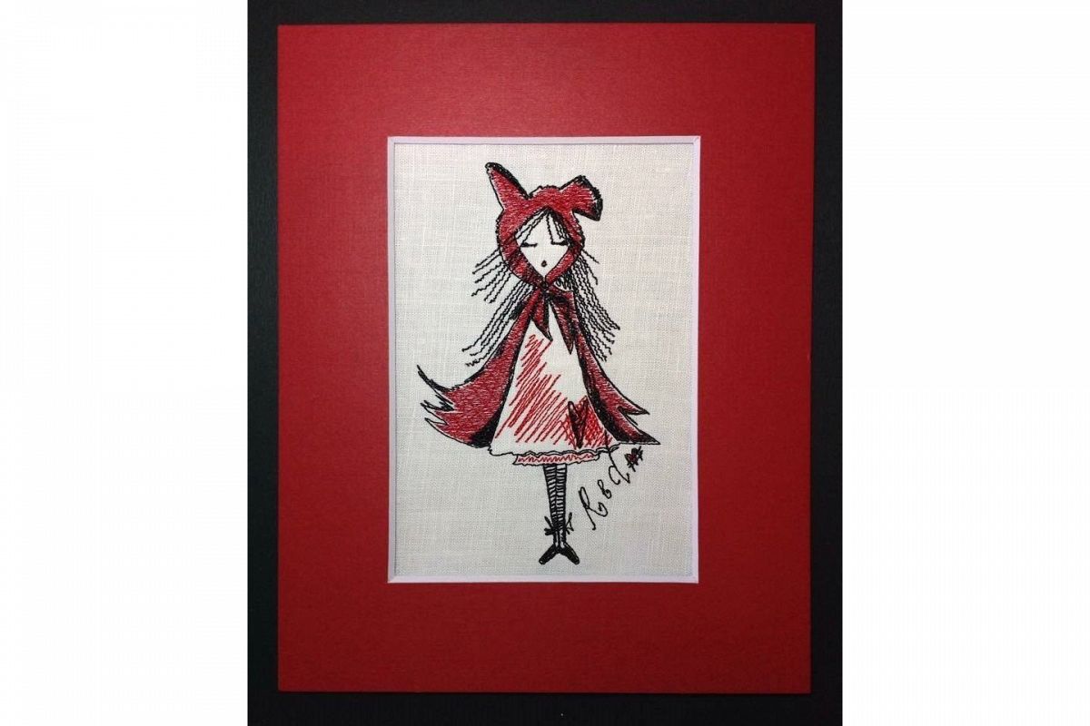 Unique Machine Embroidery Design 'Red' example image 1
