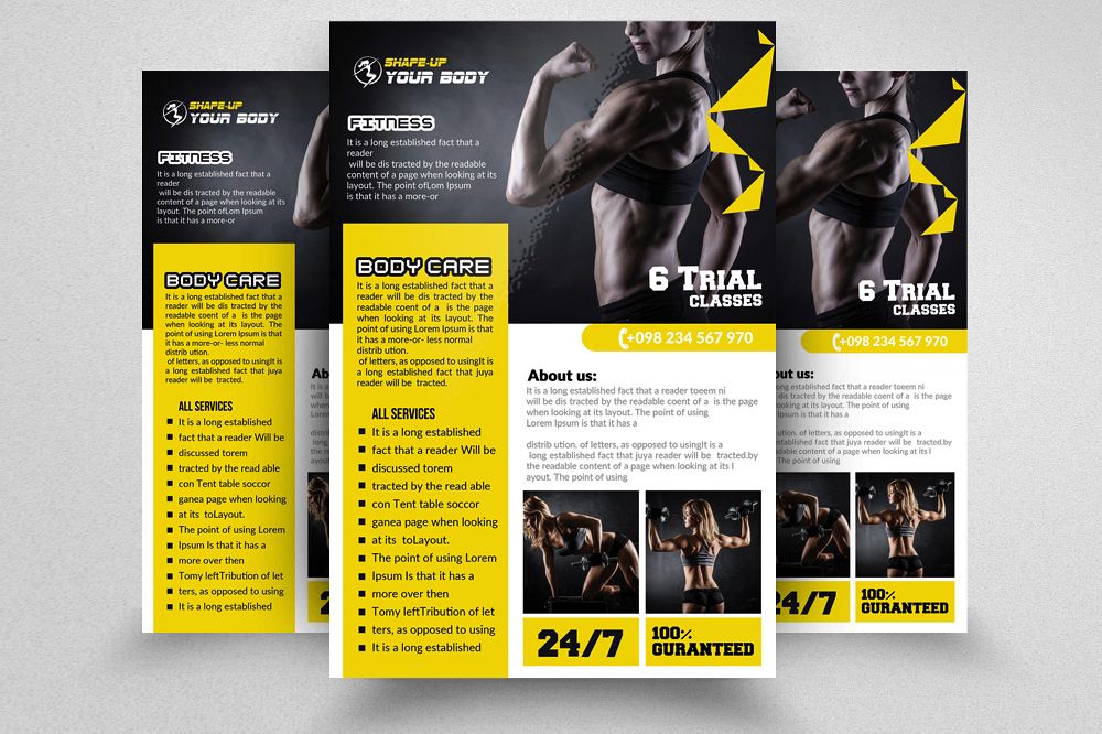 Body Fitness Flyer/Poster example image 1