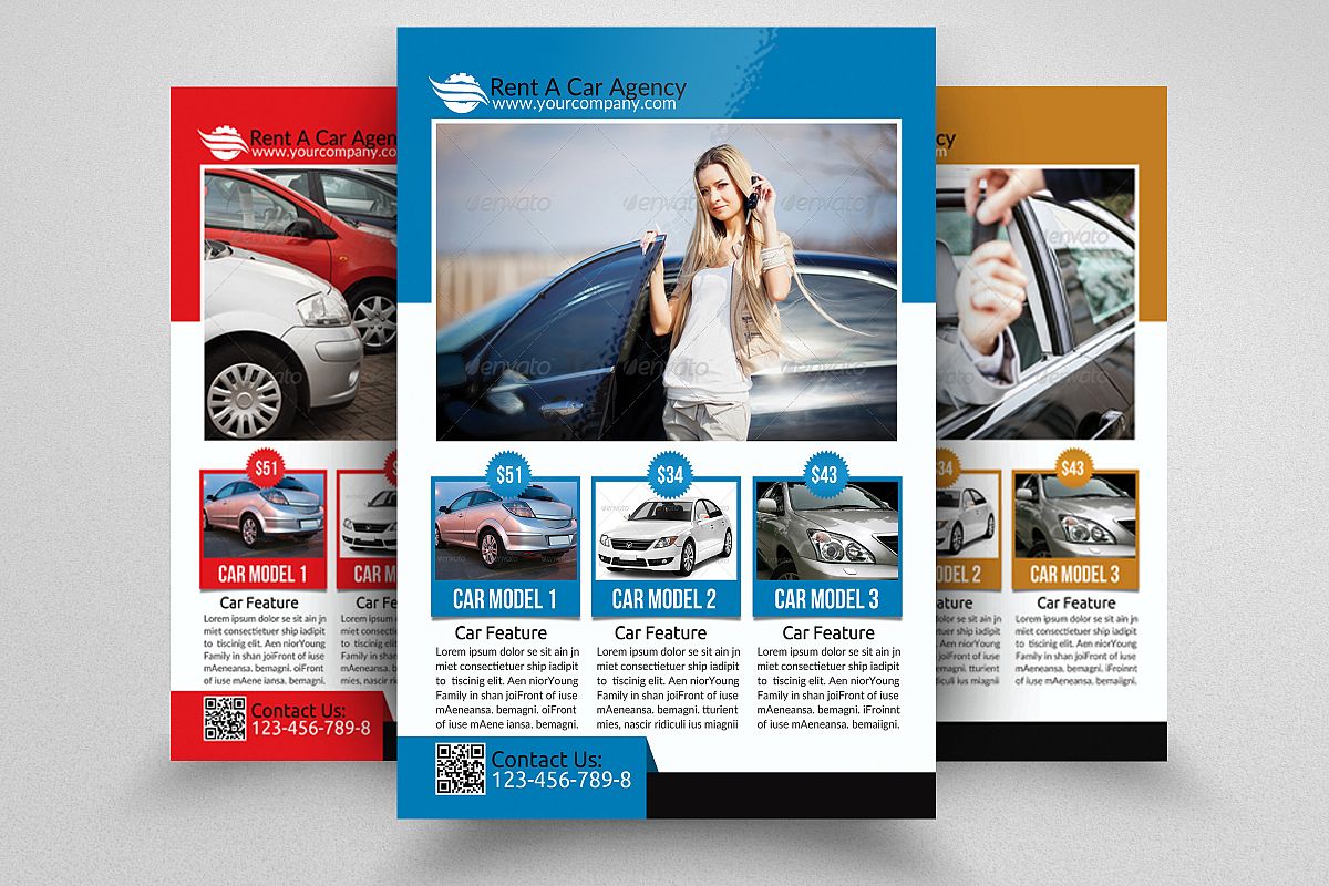 Rent A Car Flyer example image 1