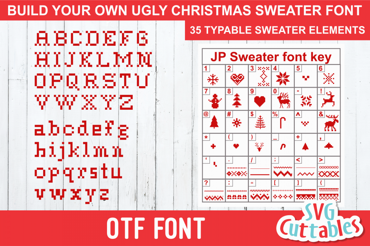 Ugly Christmas Sweater font example image 1