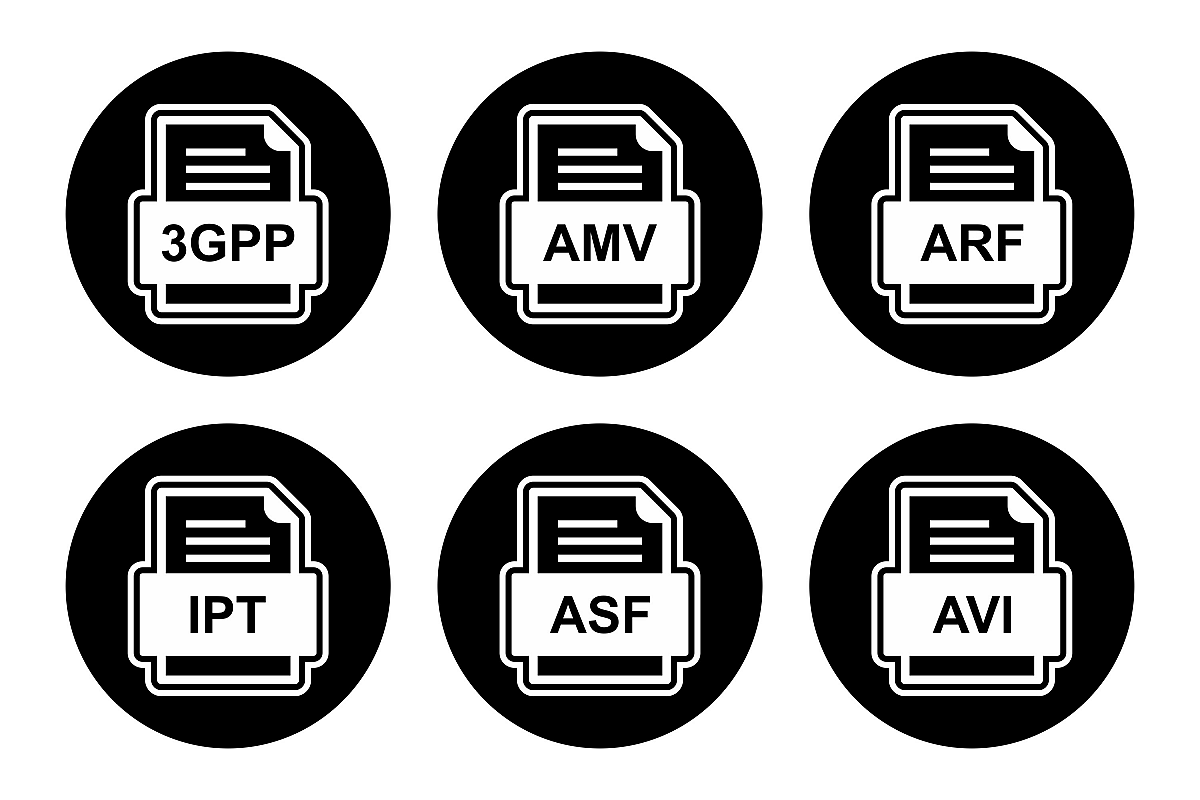 Set Of File Formats Icons example image 1