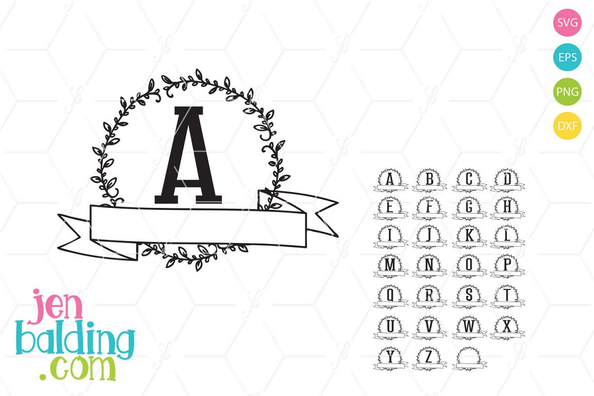 Wreath Monogram 2 example image 1
