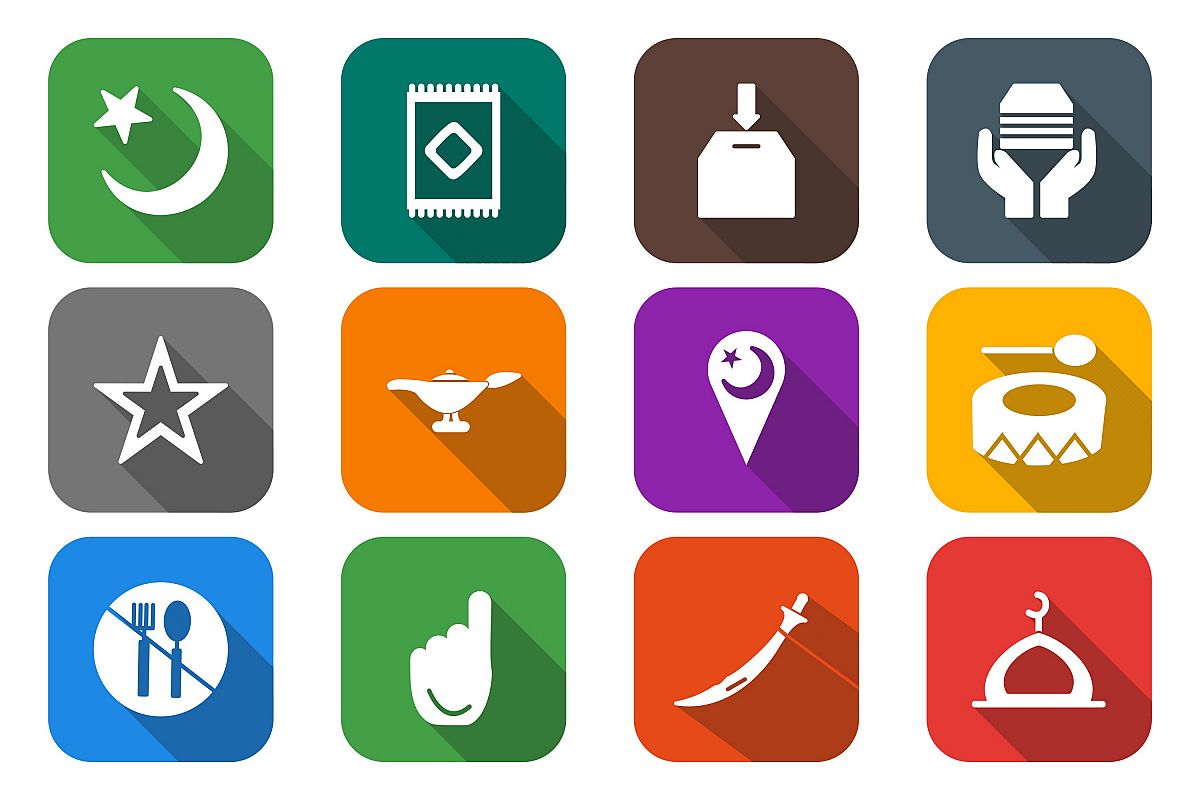 Set Of Ramadan Icons example image 1