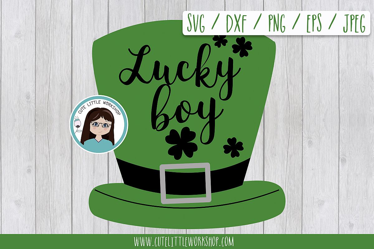 Lucky Boy, St patrick's SVG DXF PNG JPEG EPS example image 1