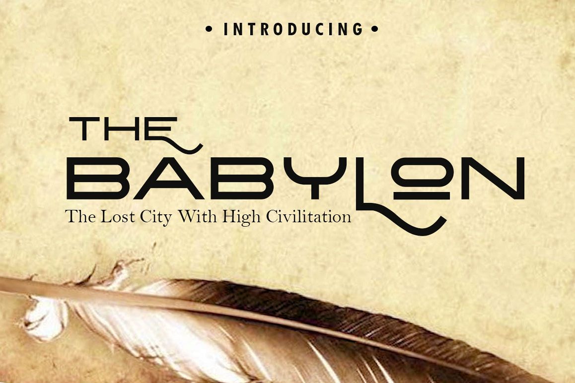 The Babylon Strong Typeface example image 1