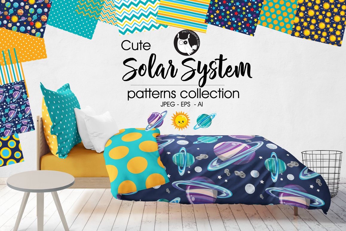 SOLAR-SYSTEM, digital papers example image 1