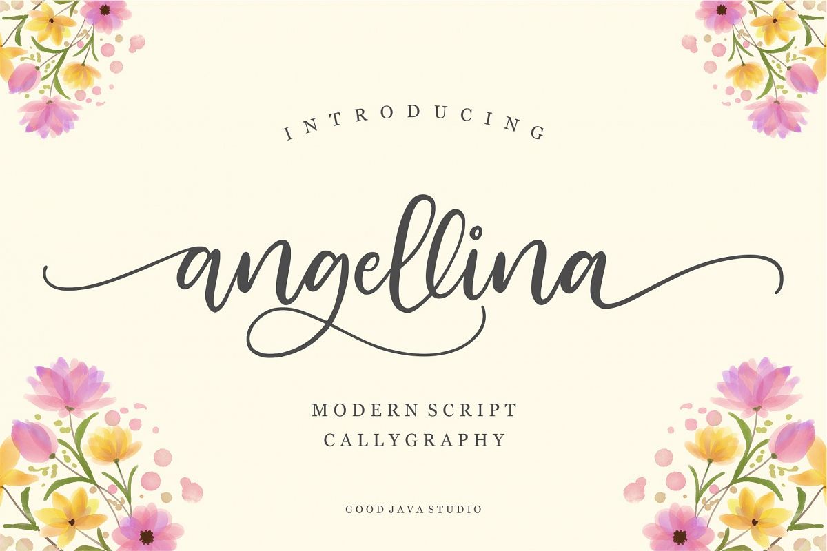 Angellina - Modern Script example image 1