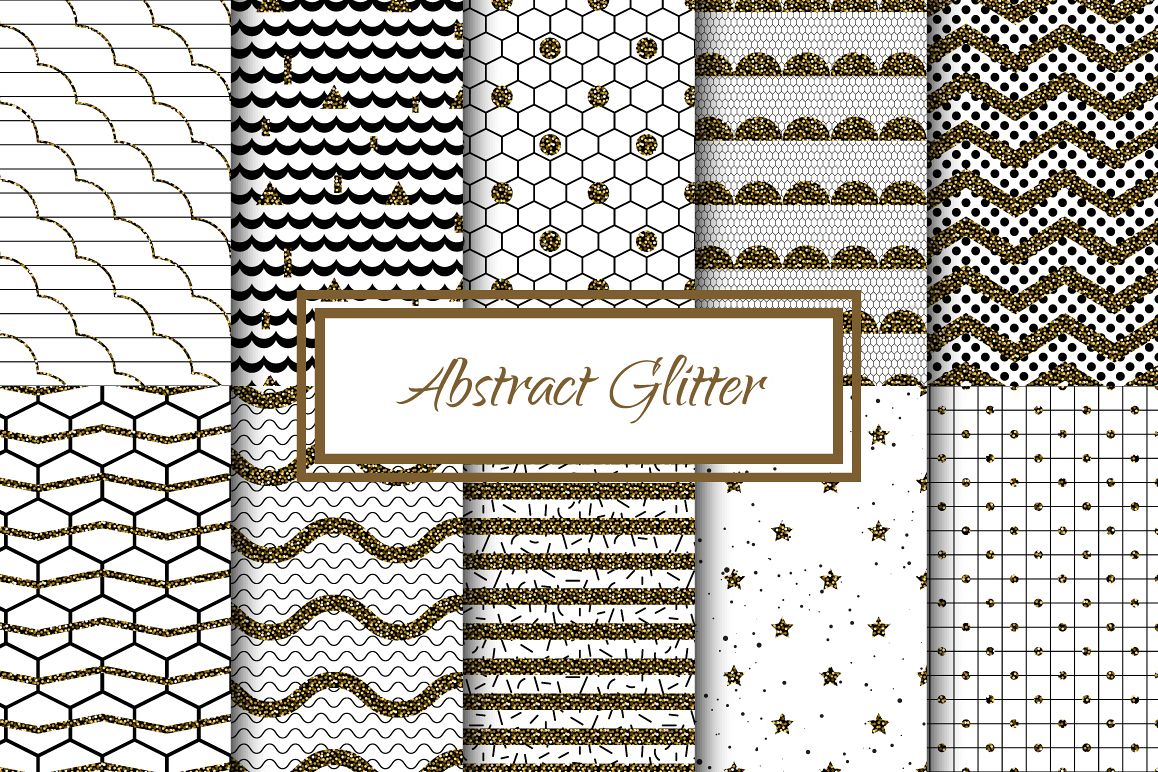 Abstract Glitter Seamless Patterns example image 1
