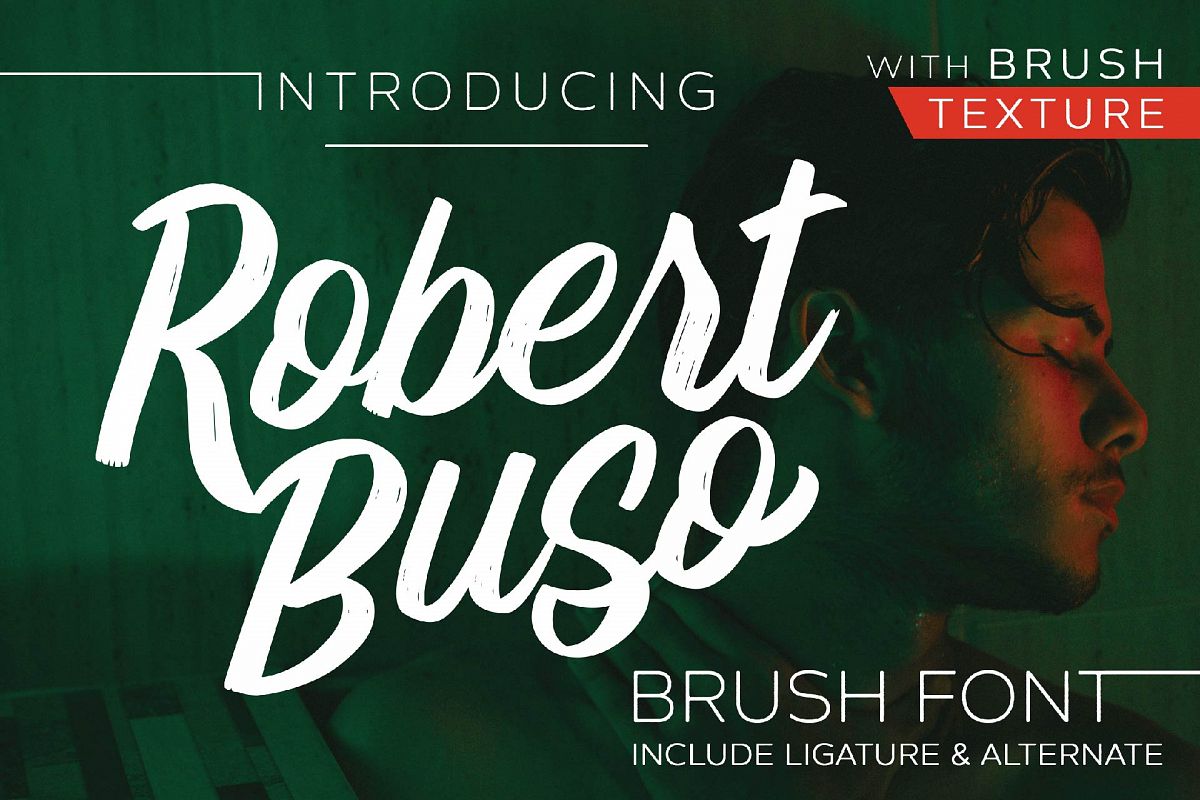 Robert Buso - Brush Font example image 1