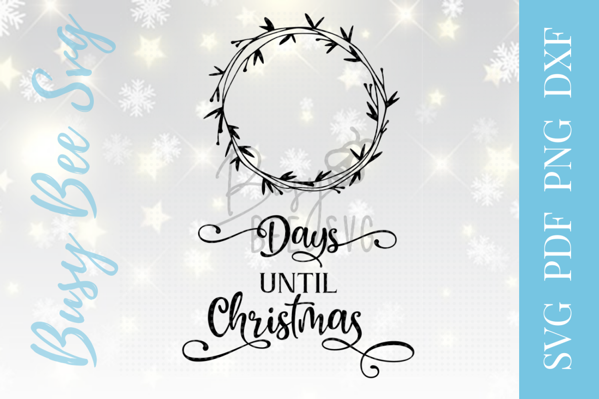 Download Days until Christmas countdown SVG PDF PNG DXF