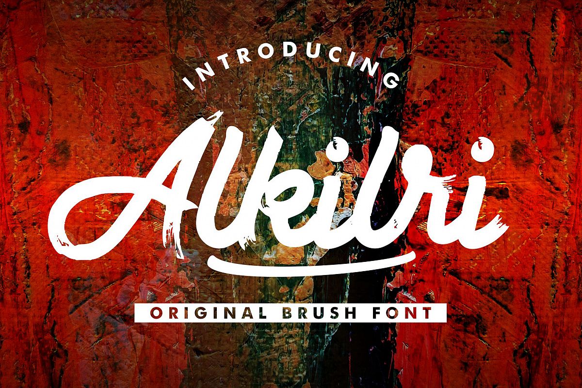 Alkilri | Brush Script Font example image 1