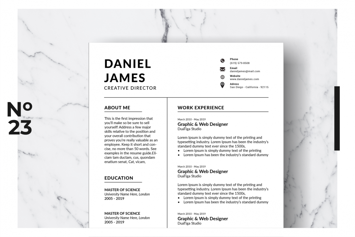 Resume Template Vol. 10 example image 1