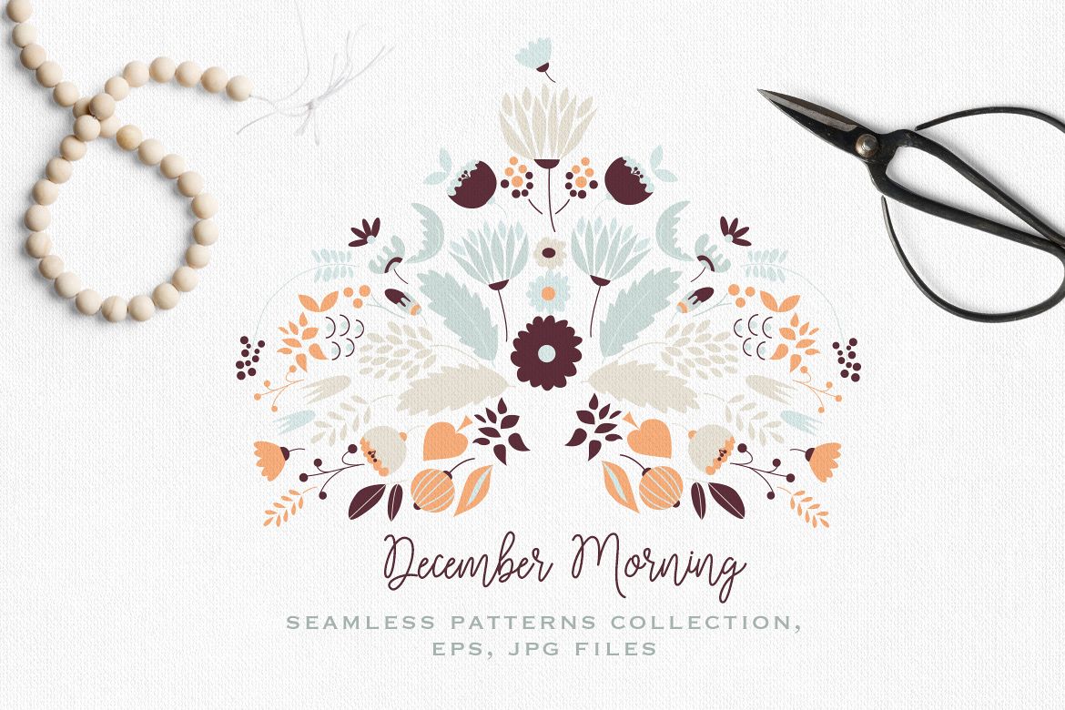 December Morning Patterns Collection example image 1