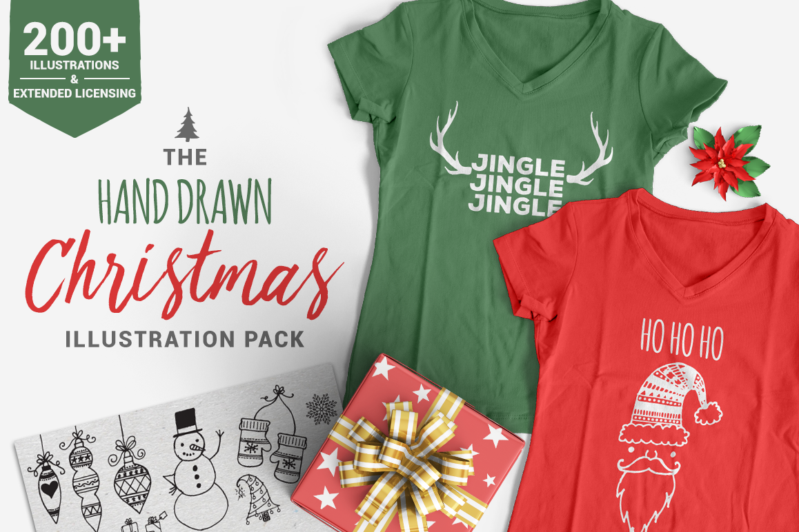 The Christmas Illustration Pack example image 1