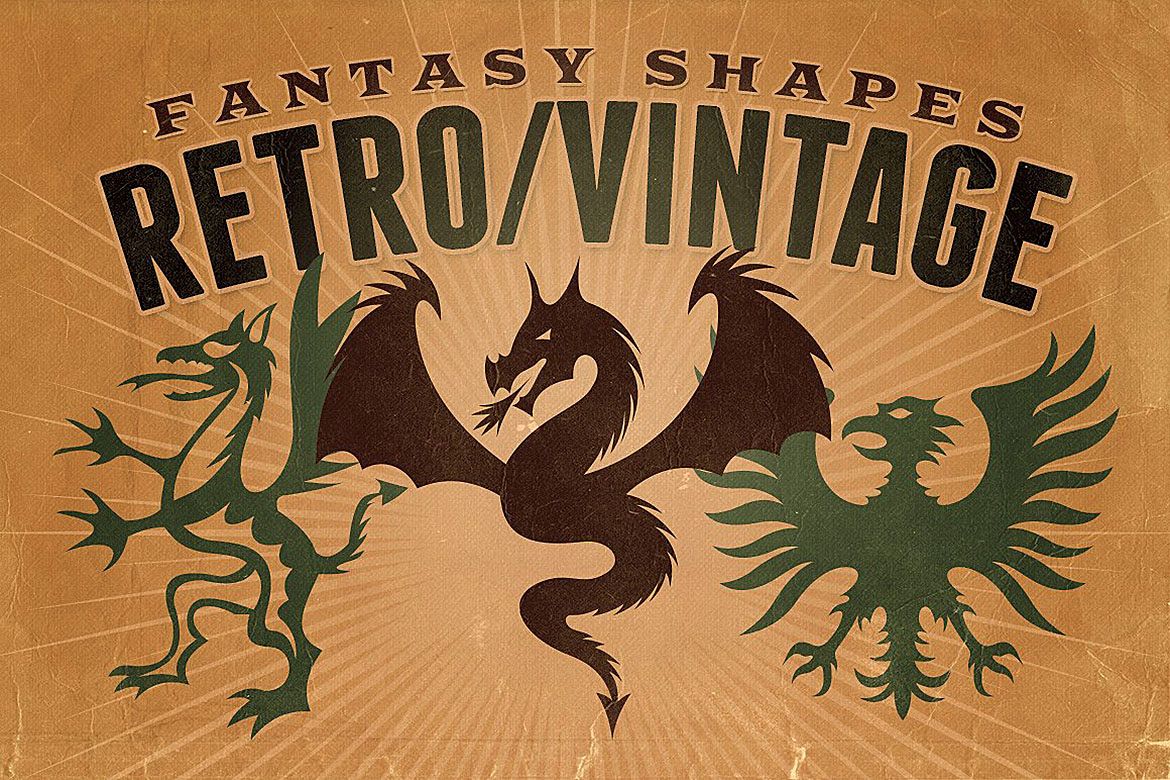 Vintage shapes - Fantasy/Heraldry example image 1